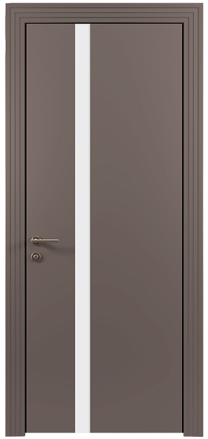 Межкомнатная дверь Tivoli Д-1, цвет - Теплый Серый эмаль (RAL 040-60-05), Без стекла (ДГ)