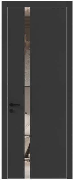 Межкомнатная дверь Tivoli Д-1, Без стекла (ДГ), цвет - Диамант серый