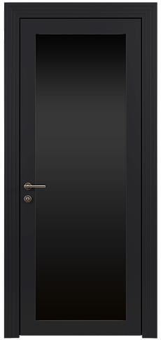 Дверь Tivoli З-1 Черная эмаль (RAL 9004) со стеклом