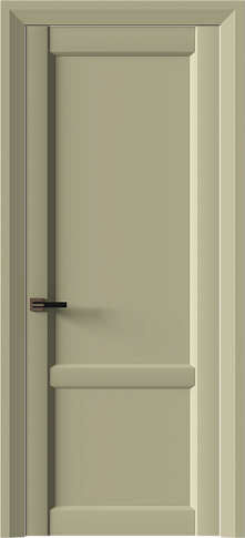 Дверь Dinastia Neo Classic Decoro Серо-оливковая эмаль (RAL 7032) без стекла
