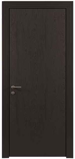 Межкомнатная дверь Tivoli А-1, цвет - Чёрный Базальт эмаль по шпону (RAL 040-30-05), Без стекла (ДГ)