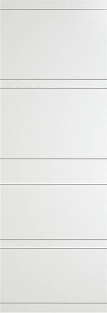 Межкомнатная дверь Tivoli Е-2 Invisible, цвет - Белая эмаль (RAL 9003), Без стекла (ДГ)