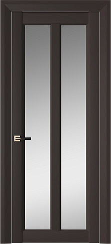 Дверь Prato Neo Classic Decoro Чёрный Базальт эмаль (RAL 040-30-05) со стеклом