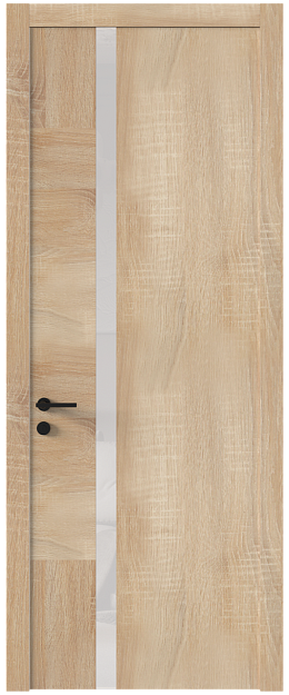 Межкомнатная дверь Tivoli Д-1, Без стекла (ДГ), цвет - Дуб сонома светлый