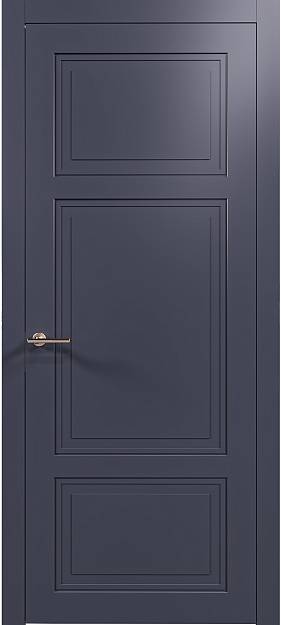 Межкомнатная дверь Siena Neo Classic, цвет - Графитово-серая эмаль (RAL 7024), Без стекла (ДГ)
