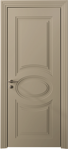 Дверь Florencia Neo Classic Scalino Серое Льняное волокно эмаль (RAL 075-70-10) без стекла
