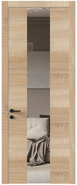 Межкомнатная дверь Tivoli Ж-2, Со стеклом (ДО), цвет - Дуб сонома светлый