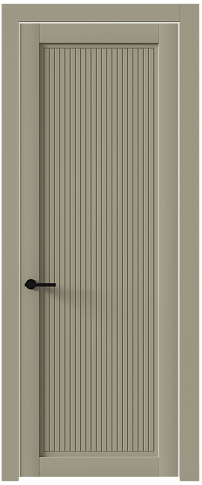 Дверь Tivoli З-2 Серое Льняное волокно эмаль (RAL 075-70-10) без стекла