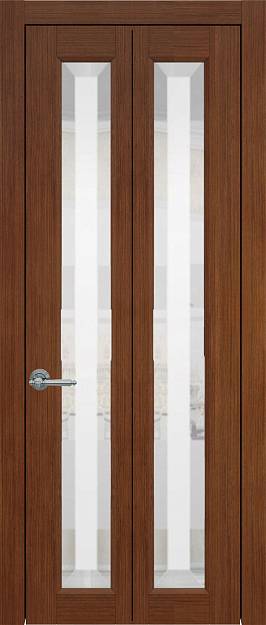 Межкомнатная дверь Porta Classic Domenica, цвет - Темный орех, Со стеклом (ДО)