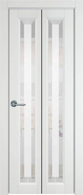 Межкомнатная дверь Porta Classic Domenica, цвет - Белый ST, Со стеклом (ДО)