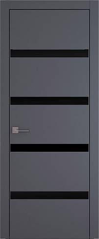 Дверь Tivoli Д-4 Графитово-серая эмаль (RAL 7024) без стекла