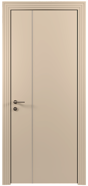 Межкомнатная дверь Tivoli В-1, цвет - Бежевый Мел эмаль (RAL 075-80-10), Без стекла (ДГ)