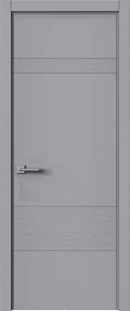 Межкомнатная дверь Tivoli К-2, цвет - Серебристо-серая эмаль-эмаль по шпону (RAL 7045), Без стекла (ДГ)
