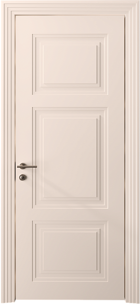 Межкомнатная дверь Siena Neo Classic Scalino, цвет - Грязный Белый эмаль (RAL 070-90-05), Без стекла (ДГ)