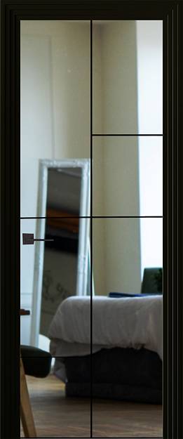Межкомнатная дверь Tivoli А-1, цвет - Зеркало серебро Corsa, Со стеклом (ДО)