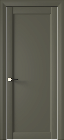Дверь Domenica Neo Classic Decoro Серый Мох эмаль (RAL 7003) без стекла