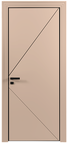 Дверь Pala Moderno Серый цемент эмаль (RAL 060-70-10) без стекла