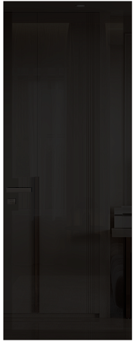 Дверь Tivoli А-3 Невидимка Коричневый Тик эмаль (RAL 050-50-10) со стеклом