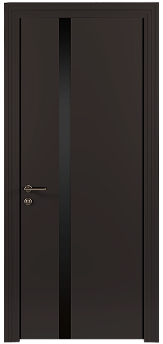 Дверь Tivoli Д-1 Чёрный Базальт эмаль (RAL 040-30-05) без стекла
