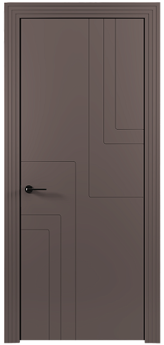 Дверь Futuro Moderno Серо-Розовый мордовник эмаль (RAL 020-60-05) без стекла