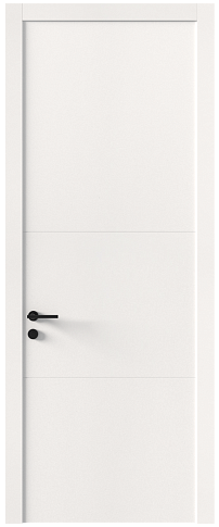 Дверь Tivoli В-2 Белоснежная мягкая шагрень без стекла