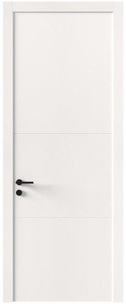 Межкомнатная дверь Tivoli В-2, Без стекла (ДГ), цвет - Белоснежная мягкая шагрень