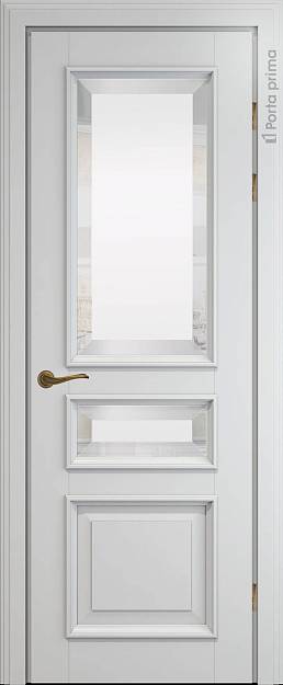 Межкомнатная дверь Imperia-R LUX, цвет - Серая эмаль (RAL 7047), Со стеклом (ДО)