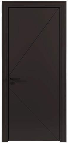 Дверь Pala Moderno Чёрный Базальт эмаль (RAL 040-30-05) без стекла