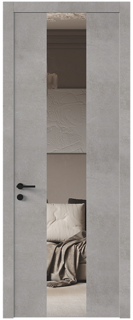 Межкомнатная дверь Tivoli Ж-1, Со стеклом (ДО), цвет - Белый камень