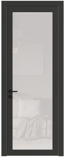 Межкомнатная дверь Tivoli З-1, Со стеклом (ДО), цвет - Диамант серый