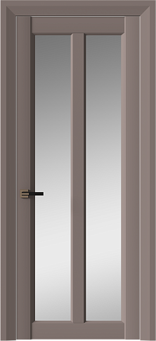 Дверь Prato Neo Classic Decoro Теплый Серый эмаль (RAL 040-60-05) со стеклом