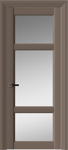 Дверь Siena Neo Classic Decoro Коричневый Тик эмаль (RAL 050-50-10) со стеклом