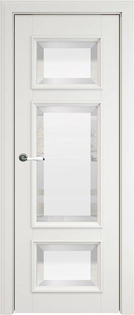 Межкомнатная дверь Siena LUX, цвет - Белая эмаль (RAL 9003), Со стеклом (ДО)