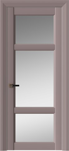 Дверь Siena Neo Classic Decoro Серо-Розовый мордовник эмаль (RAL 020-60-05) со стеклом