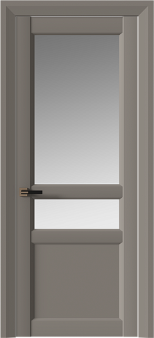Дверь Imperia-R Neo Classic Decoro Серая стяжка эмаль (RAL 060-60-05) со стеклом