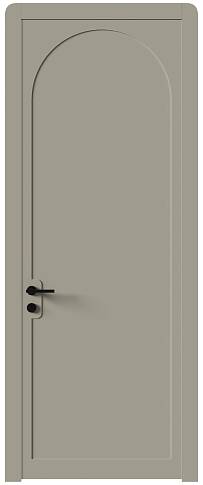 Дверь Luna Moderno Серое Льняное волокно эмаль (RAL 075-70-10) без стекла