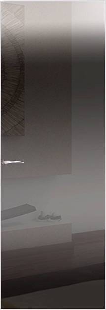 Межкомнатная дверь Tivoli А-1 Invisible, цвет - Белый ясень (nano-flex), Со стеклом (ДО)