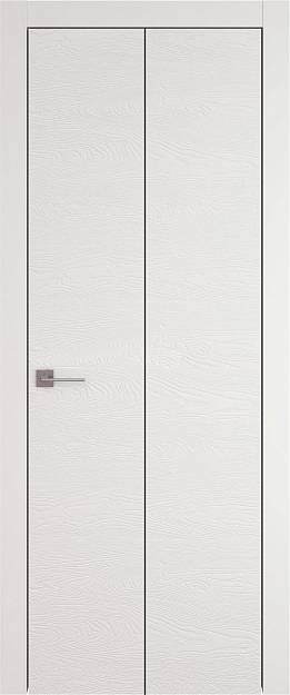 Межкомнатная дверь Tivoli А-2 Книжка, цвет - Бежевая эмаль по шпону (RAL 9010), Без стекла (ДГ)
