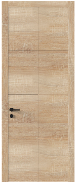 Межкомнатная дверь Tivoli Л-2, Без стекла (ДГ), цвет - Дуб сонома светлый