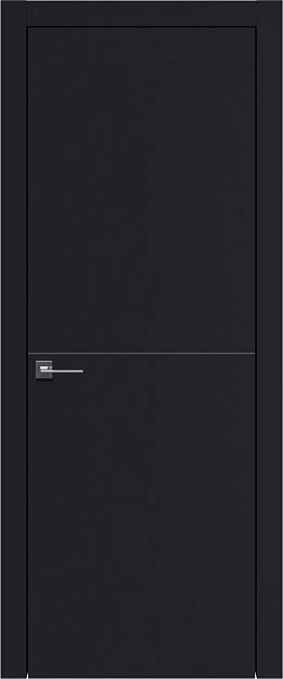 Межкомнатная дверь Tivoli Б-3, цвет - Черная эмаль (RAL 9004), Без стекла (ДГ)