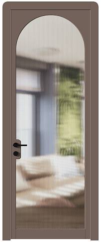 Дверь Luna Moderno Коричневый Тик эмаль (RAL 050-50-10) со стеклом