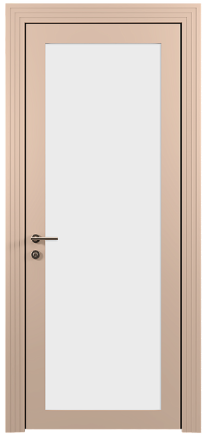 Межкомнатная дверь Tivoli З-1, цвет - Серый цемент эмаль (RAL 060-70-10), Со стеклом (ДО)