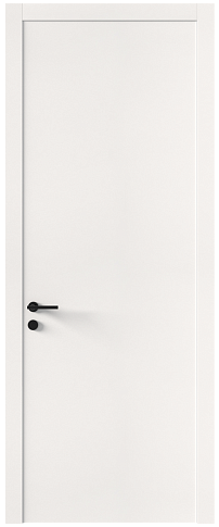 Дверь Tivoli А-1 Белоснежная мягкая шагрень без стекла