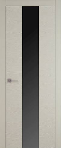 Дверь Tivoli Ж-5 Серо-оливковая эмаль по шпону (RAL 7032) со стеклом