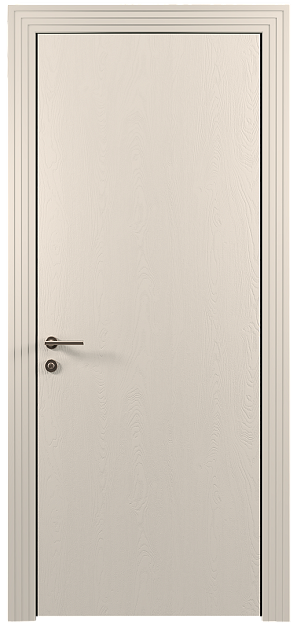 Межкомнатная дверь Tivoli А-1, цвет - Бежевая эмаль по шпону (RAL 9010), Без стекла (ДГ)