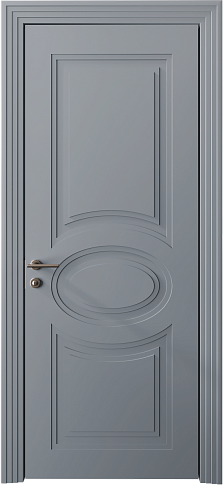 Дверь Florencia Neo Classic Scalino Серебристо-серая эмаль (RAL 7045) без стекла