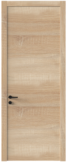 Межкомнатная дверь Tivoli Д-2, Без стекла (ДГ), цвет - Дуб сонома светлый