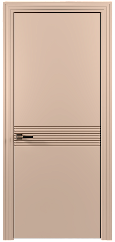 Дверь Tramonto Moderno Серый цемент эмаль (RAL 060-70-10) без стекла