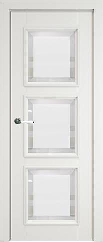 Дверь Milano Porta Classic LUX Бежевая эмаль (RAL 9010) со стеклом