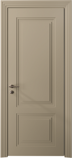 Межкомнатная дверь Dinastia Neo Classic Scalino, цвет - Серое Льняное волокно эмаль (RAL 075-70-10), Без стекла (ДГ)